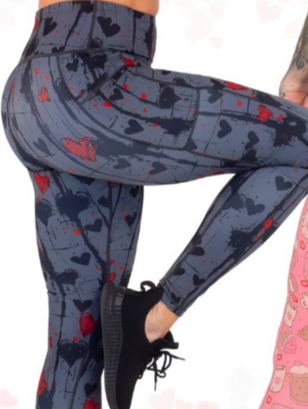 Cupid's Nightmare Workout Leggings by CVG Sz XS
